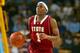 WESTWOOD, CA - JANUARY 12: Josh Akognon #1 of the Washington State Cougars dribbles the ball during the game against the UCLA Bruins at Pauley Pavilion on January 12, 2006 in Westwood, California. UCLA defeated Washington State 63-61. (Photo by Jeff Gross/Getty Images)