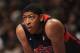 MANCHESTER, ENGLAND - JULY 19: USA player Anthony Davis looks on during the Men's Exhibition Game between USA and Team GB at Manchester Arena on July 19, 2012 in Manchester, England. (Photo by Stu Forster/Getty Images)