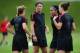 GLASGOW, SCOTLAND - JULY 19: Abby Wambach, Lauren Cheney, Sydney Leroux and Christie Rampone of USA women’s Olympic football team during a training session ahead of the Olympics on July 19, 2012 in Glasgow, Scotland. (Photo by Jeff J Mitchell/Getty Images)