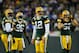GREEN BAY, WI - JANUARY 15: Aaron Rodgers #12 of the Green Bay Packers looks on in the third quarter against the New York Giants during their NFC Divisional playoff game at Lambeau Field on January 15, 2012 in Green Bay, Wisconsin. (Photo by Jamie Squire/Getty Images)