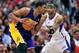 April 4, 2012; Los Angeles, CA, USA; Los Angeles Lakers center Andrew Bynum (17) controls the ball against the Los Angeles Clippers during the second half at Staples Center. Mandatory Credit: Gary A. Vasquez-US PRESSWIRE