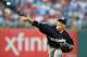 PHILADELPHIA, PA - JULY 24: Starting pitcher Zack Greinke #13 of the Milwaukee Brewers delivers a pitch during the game against the Philadelphia Phillies at Citizens Bank Park on July 24, 2012 in Philadelphia, Pennsylvania. (Photo by Drew Hallowell/Getty Images)