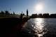 LONDON, ENGLAND - JULY 23: A view of Big Ben along the water of the Thames River ahead of the London 2012 Olympic Games on July 23, 2012 in London, England. (Photo by Streeter Lecka/Getty Images)