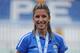 PESCARA, ITALY - JULY 03: Bronze medalist Paraskevi Papachristou of Greece poses for the photographers after the Women's Triple Jump Final during the XVI Mediterranean Games on July 3, 2009 in Pescara, Italy. (Photo by Getty Images)