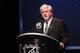PITTSBURGH, PA - JUNE 22: General manager Brian Burke of the Toronto Maple Leafs speaks on stage during Round One of the 2012 NHL Entry Draft at Consol Energy Center on June 22, 2012 in Pittsburgh, Pennsylvania. (Photo by Bruce Bennett/Getty Images)
