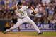 KANSAS CITY, MO - JULY 10: National League All-Star Joel Hanrahan #52 of the Pittsburgh Pirates pitches in the ninth inning during the 83rd MLB All-Star Game at Kauffman Stadium on July 10, 2012 in Kansas City, Missouri. (Photo by Jonathan Daniel/Getty Images)