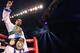ATLANTIC CITY, NJ - DECEMBER 17: Andre Ward celebrates defeating Carl Froch of England during their WBA/WBC Super Middleweight Championship bout at Boardwalk Hall on December 17, 2011 in Atlantic City, New Jersey. (Photo by Nick Laham/Getty Images)