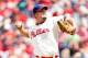 PHILADELPHIA, PA - JULY 22: Starting pitcher Joe Blanton #56 of the Philadelphia Phillies throws a pitch during the game against the San Francisco Giants at Citizens Bank Park on July 22, 2012 in Philadelphia, Pennsylvania. (Photo by Brian Garfinkel/Getty Images)