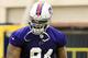 May 29, 2012; Orchard Park, NY, USA; Buffalo Bills defensive end Mario Williams (94) during organized team activities at Ralph Wilson Field House. Mandatory Credit: Kevin Hoffman-US PRESSWIRE