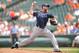BALTIMORE, MD - JULY 26: James Shields #33 of the Tampa Bay Rays pitches during a baseball game against the Baltimore Orioles on July 26, 2012 at Oriole Park at Camden Yards in Baltimore, Maryland. (Photo by Mitchell Layton/Getty Images)