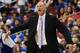 PHILADELPHIA, PA - MAY 23: Head coach Doug Collins of the Philadelphia 76ers reacts during the game against the Boston Celtics in Game Six of the Eastern Conference Semifinals in the 2012 NBA Playoffs at the Wells Fargo Center on May 23, 2012 in Philadelphia, Pennsylvania. NOTE TO USER: User expressly acknowledges and agrees that, by downloading and or using this photograph, User is consenting to the terms and conditions of the Getty Images License Agreement. (Photo by Drew Hallowell/Getty Images)