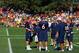 ENGLEWOOD, CO - JULY 26: Quarterbacks Peyton Manning #18, Brock Osweiler #6 and Caleb Hanie #16 of the Denver Broncos talk during training camp at the Paul D. Bowlen Memorial Broncos Centre at Dove Valley on July 26, 2012 in Englewood, Colorado. (Photo by Doug Pensinger/Getty Images)