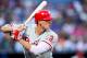 ATLANTA, GA - MAY 1: Hunter Pence #3 of the Philadelphia Phillies bats in the game against the Atlanta Braves on May 1, 2012 at Turner Field in Atlanta, Georgia. The Phillies beat the Braves 4-2. (Photo by Daniel Shirey/Getty Images)