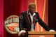 SPRINGFIELD, MA - AUGUST 12: Dennis Rodman gestures during the Basketball Hall of Fame Enshrinement Ceremony at Symphony Hall on August 12, 2011 in Springfield, Massachusetts. (Photo by Jim Rogash/Getty Images)