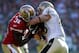 San Francisco safety Donte Whitner (31) has triggered a war of words between the Niners and Saints.