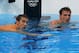 LONDON, ENGLAND - AUGUST 01: Ryan Lochte (R) and Michael Phelps of the United States look on after they competed in the first semifinal heat of the Men's 200m Individual Medleyon Day 5 of the London 2012 Olympic Games at the Aquatics Centre on August 1, 2012 in London, England. (Photo by Alexander Hassenstein/Getty Images)
