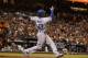SAN FRANCISCO, CA - JULY 27: Hanley Ramirez #13 of the Los Angeles Dodgers hits a two run home run against the San Francisco Giants during the tenth inning at AT&T Park on July 27, 2012 in San Francisco, California. The Los Angeles Dodgers defeated the San Francisco Giants 5-3 in 10 innings. (Photo by Jason O. Watson/Getty Images)