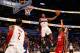 ORLANDO, FL - FEBRUARY 24: John Wall #2 of the Washington Wizards and Team Chuck dunks during the BBVA Rising Stars Challenge part of the 2012 NBA All-Star Weekend at Amway Center on February 24, 2012 in Orlando, Florida. NOTE TO USER: User expressly acknowledges and agrees that, by downloading and or using this photograph, User is consenting to the terms and conditions of the Getty Images License Agreement. (Photo by Mike Ehrmann/Getty Images)
