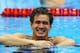 LONDON, ENGLAND - AUGUST 01: Nathan Adrian of the United States celebrates after he won the Final of the Men's 100m Freestyle on Day 5 of the London 2012 Olympic Games at the Aquatics Centre on August 1, 2012 in London, England. (Photo by Al Bello/Getty Images)