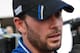 Jimmie Johnson answers questions to media on pit road in Daytona. Credit: Dwight Drum at Racetake.com