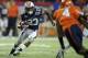 Dec 31, 2011; Atlanta, GA, USA; Auburn Tigers running back Onterio McCalebb (23) carries the ball against the Virginia Cavaliers at the Georgia Dome. Mandatory Credit: Paul Abell-US PRESSWIRE