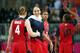 LONDON, ENGLAND - AUGUST 03: Diana Taurasi #12 and Lindsay Whalen #4 of United States celebrate after defeating Czech Republic in the Women's Basketball Preliminary Round match on Day 7 of the London 2012 Olympic Games at Basketball Arena on August 3, 2012 in London, England. (Photo by Christian Petersen/Getty Images)