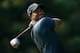 AKRON, OH - AUGUST 03: Tiger Woods plays a shot from the 13th tee during the second round of the World Golf Championships-Bridgestone Invitational at Firestone Country Club South Course on August 3, 2012 in Akron, Ohio. (Photo by Sam Greenwood/Getty Images)