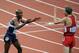LONDON, ENGLAND - AUGUST 04: Mohamed Farah of Great Britain celebrates winning the gold medal in Men's 10,000m Final with Galen Rupp of the United States on Day 8 of the London 2012 Olympic Games at Olympic Stadium on August 4, 2012 in London, England. (Photo by Harry How/Getty Images)