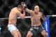 August 4, 2012; Los Angeles, CA, USA; Shogun Rua blocks a punch by Brandon Vera during the light heavyweight match at Staples Center. Mandatory Credit: Gary A. Vasquez-US PRESSWIRE