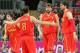 LONDON, ENGLAND - JULY 31: Spain players celebrate a basket in the Men's Basketball Preliminary Round match between Australia and Spain on Day 4 of the London 2012 Olympic Games at Basketball Arena on July 31, 2012 in London, England. (Photo by Christian Petersen/Getty Images)