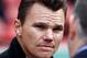 May 2, 2012; Boston, MA, USA; Boston Red Sox general manager Ben Cherington speaks with reporters prior to a game against the Oakland Athletics at Fenway Park. Mandatory Credit: Mark L. Baer-US PRESSWIRE