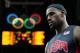 LONDON, ENGLAND - AUGUST 04: Lebron James #6 of United States waits for an in bound ball during the Men's Basketball Preliminary Round match against Lithuania on Day 8 of the London 2012 Olympic Games at the Basketball Arena on August 4, 2012 in London, England. (Photo by Christian Petersen/Getty Images)