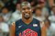 LONDON, ENGLAND - AUGUST 06: Kevin Durant #5 of United States reacts after a play against Argentina during the Men's Basketball Preliminary Round match on Day 10 of the London 2012 Olympic Games at the Basketball Arena on August 6, 2012 in London, England. (Photo by Christian Petersen/Getty Images)