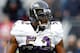 FOXBORO, MA - JANUARY 22: Ray Lewis #52 of the Baltimore Ravens warms up prior to their AFC Championship Game against the New England Patriots at Gillette Stadium on January 22, 2012 in Foxboro, Massachusetts. (Photo by Rob Carr/Getty Images)