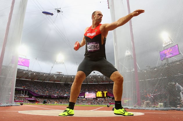 Olympic Track and Field: Robert Harting of Germany Wins Gold in Men's Discus