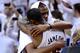MIAMI, FL - JUNE 21: Kevin Durant #35 of the Oklahoma City Thunder congratulates LeBron James #6 of the Miami Heat after the Heat won 121-106 in Game Five of the 2012 NBA Finals on June 21, 2012 at American Airlines Arena in Miami, Florida. NOTE TO USER: User expressly acknowledges and agrees that, by downloading and or using this photograph, User is consenting to the terms and conditions of the Getty Images License Agreement. (Photo by Ronald Martinez/Getty Images)