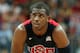 LONDON, ENGLAND - AUGUST 04: Chris Paul #13 of United States watches free throw shot during the Men's Basketball Preliminary Round match against Lithuania on Day 8 of the London 2012 Olympic Games at the Basketball Arena on August 4, 2012 in London, England. (Photo by Christian Petersen/Getty Images)
