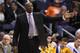 PHOENIX, AZ - FEBRUARY 10: Head coach Keith Smart of the Golden State Warriors directs his team during the NBA game against the Phoenix Suns at US Airways Center on February 10, 2011 in Phoenix, Arizona. The Suns defeated the Warriors 112-88. NOTE TO USER: User expressly acknowledges and agrees that, by downloading and or using this photograph, User is consenting to the terms and conditions of the Getty Images License Agreement. (Photo by Christian Petersen/Getty Images)