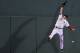 BOSTON, MA - JUNE 25: Ryan Kalish #55 of the Boston Red Sox is unable to catch a ball hit by Ben Francisco #8 of the Toronto Blue Jays in the sixth inning at Fenway Park June 25, 2012 in Boston, Massachusetts. (Photo by Jim Rogash/Getty Images)