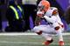BALTIMORE, MD - DECEMBER 24: Joe Haden #23 of the Cleveland Browns reacts on the field during the closing moments of the Browns 2014 loss to the Baltimore Ravens at M&T Bank Stadium on December 24, 2011 in Baltimore, Maryland. (Photo by Rob Carr/Getty Images)