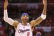 LOS ANGELES, CA - MAY 11: Kenyon Martin #2 of the Los Angeles Clippers reacts after dunking the ball in the second quarter against the Memphis Grizzlies in Game Six of the Western Conference Quarterfinals in the 2012 NBA Playoffs on May 11, 2012 at Staples Center in Los Angeles, California. NOTE TO USER: User expressly acknowledges and agrees that, by downloading and or using this photograph, User is consenting to the terms and conditions of the Getty Images License Agreement. (Photo by Stephen Dunn/Getty Images)