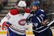 TORONTO, CANADA - FEBRUARY 11: P.K. Subban #76 of the Montreal Canadiens scuffles with Phil Kessek #81 of the Toronto Maple Leafs in a game on February 11, 2012 at the Air Canada Centre in Toronto, Canada. The Canadiens defeated the Leafs 5-0. (Photo by Claus Andersen/Getty Images)