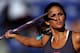 GUADALAJARA, MEXICO - OCTOBER 27: Leryn Franco of Paraguay competes in the women's javelin throw final during Day 13 of the XVI Pan American Games at Telmex Athletics Stadium on October 27, 2011 in Guadalajara, Mexico. (Photo by Scott Heavey/Getty Images)