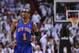 Apr 28, 2012; Miami, FL, USA; New York Knicks power forward Amare Stoudemire (1) during the of game one in the Eastern Conference quarterfinals of the 2012 NBA Playoffs at the American Airlines Arena. Mandatory Credit: Steve Mitchell-US PRESSWIRE