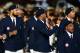 LONDON, ENGLAND - JULY 27: Andre Iguodala (3rd L), Tyson Chandler (C) and Anthony Davis (3rd R) during the Opening Ceremony of the London 2012 Olympic Games at the Olympic Stadium on July 27, 2012 in London, England. (Photo by Lars Baron/Getty Images)