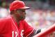 Manager Dusty Baker guided the Reds to a 10-game winning streak last month. The Reds lead the National League Central, but questions linger about their postseason prospects.