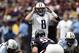 HOUSTON, TX - JANUARY 01: Quarterback Matt Hasselbeck #8 of the Tennessee Titans calls out a play at the line of scrimmage against the Houston Texans at Reliant Stadium on January 1, 2012 in Houston, Texas. (Photo by Bob Levey/Getty Images)