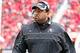 November 25, 2011; Salt Lake City, UT, USA; Colorado Buffaloes head coach Jon Embree during the first half against the Utah Utes at Rice Eccles Stadium. Colorado defeated Utah 17-14. Mandatory Credit: Russ Isabella-US PRESSWIRE