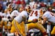 ORCHARD PARK, NY - AUGUST 09: Robert Griffin III #10 of the Washington Redskins hands off to Chris Cooley #47 of the Washington Redskins at Ralph Wilson Stadium on August 9, 2012 in Orchard Park, New York. (Photo by Rick Stewart/Getty Images)