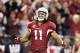 GLENDALE, AZ - DECEMBER 18: Wide receiver Larry Fitzgerald #11 of the Arizona Cardinals celebrates after a 32 yard reception against the Cleveland Browns during overtime of the NFL game at the University of Phoenix Stadium on December 18, 2011 in Glendale, Arizona. The Cardinals defeated the Browns 20-17 in overtime. (Photo by Christian Petersen/Getty Images)